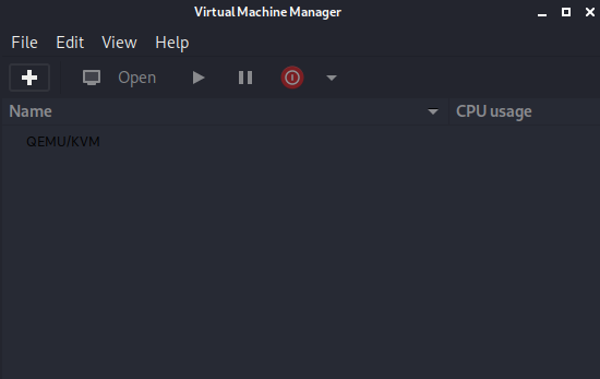 KVM main menu