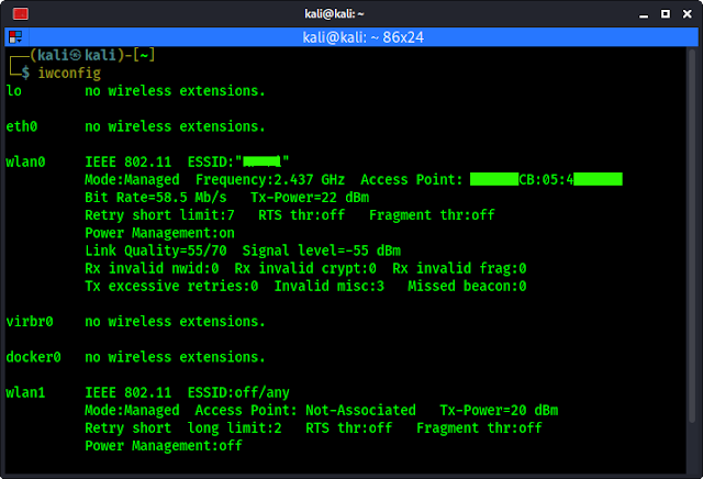 checking network interfaces on kali linux checking network interfaces on kali linux