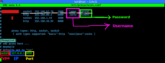 Proxylists configuration Proxylists configuration