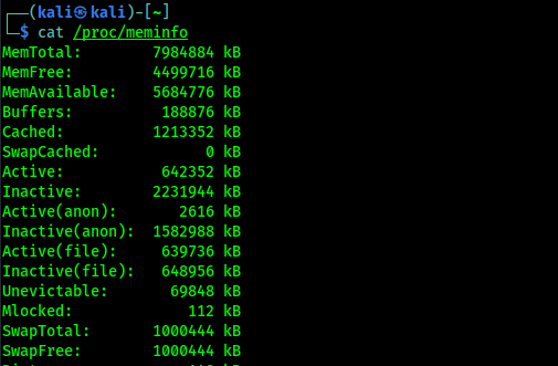 ram information on Linux ram information on Linux