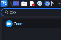 zoom on kali linux menu zoom on kali linux menu