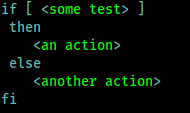 else statement in bash else statement in bash