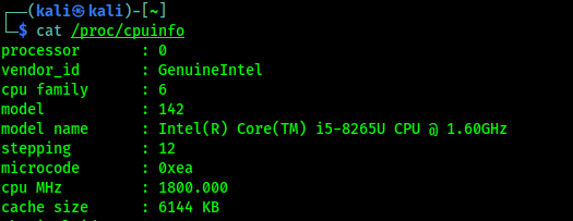 cpu information on linux cpu information on linux