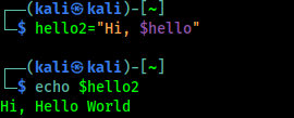 varibales using double quote varibales using double quote