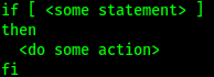 if statement on bash if statement on bash
