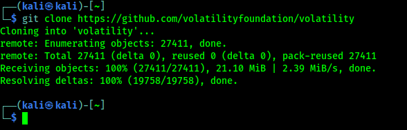 Cloning Volatility from GitHub Cloning Volatility from GitHub