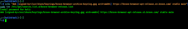 brave browser repository on Kali Linux brave browser repository on Kali Linux