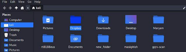 dropbox folder on our $HOME dropbox folder on our $HOME