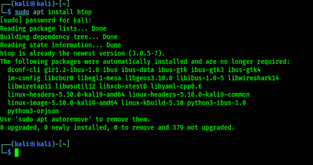installing htop on kali linux installing htop on kali linux