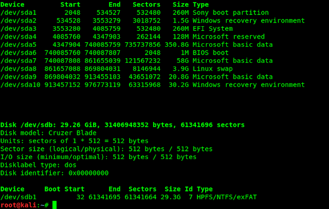Fdisk to know drives on my system