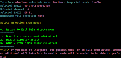 Airgeddon captive portal attack menu Airgeddon captive portal attack menu