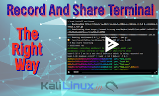 Asciinema record and share terminal on Linux