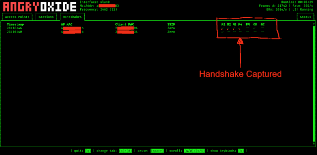 Handshake Captured Handshake Captured