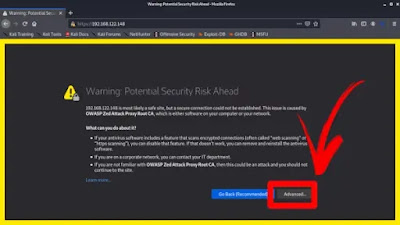 Firefox warning Firefox warning