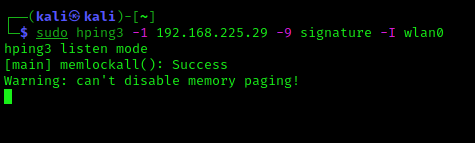 Hping3 listener mode Hping3 listener mode