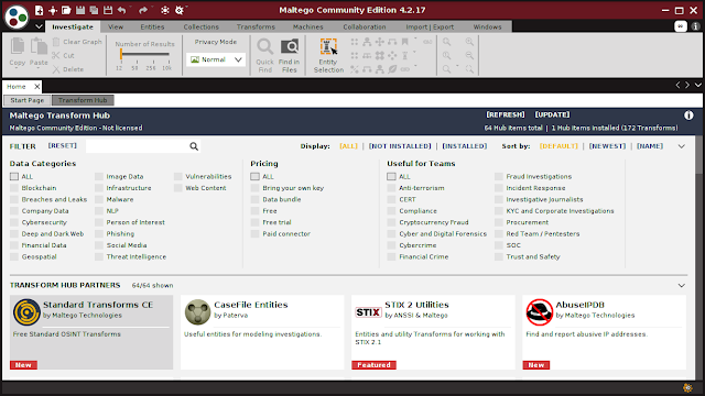 Maltego on kali Linux Maltego on kali Linux