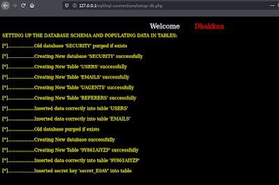 SQLi labs database connecting SQLi labs database connecting