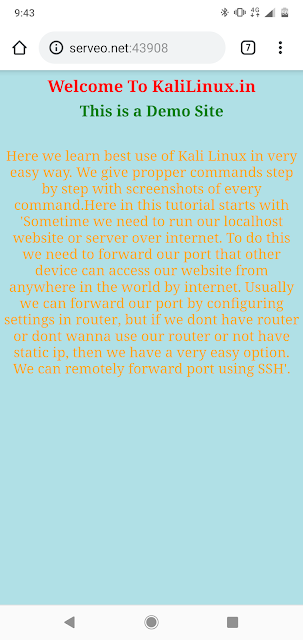 port forward from mobile port forward from mobile