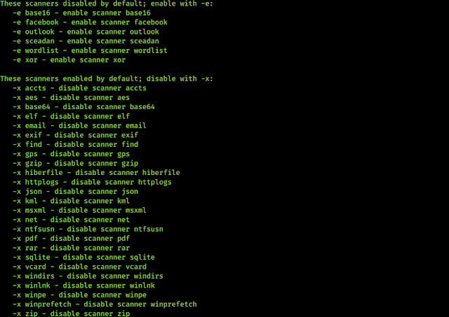 bulk_extractor scanners lists bulk_extractor scanners lists