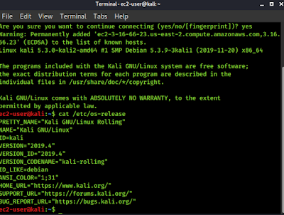 Kali Linux AWS Release Kali Linux AWS Release