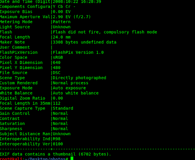 removing gps exif from an image