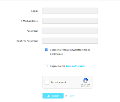 sign up on portmap