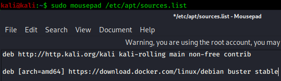 added repository for docker added repository for docker