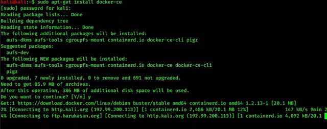 installing docker-ce installing docker-ce