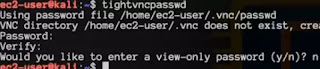 vncserver password vncserver password