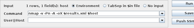 nmap command in MagicTree nmap command in MagicTree