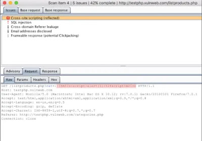 full scan queue tab in Kali Linux's Burp Suite full scan queue tab in Kali Linux's Burp Suite