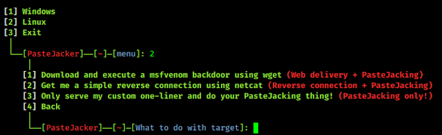 pastejacker menu pastejacker menu