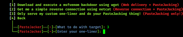 one-liner command for pastejacking one-liner command for pastejacking