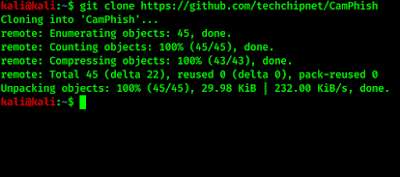 camphish cloning from github camphish cloning from github