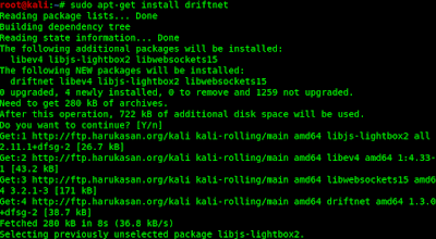 installing driftnet installing driftnet