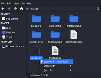 editing sources.list editing sources.list