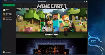 Playing Minecraft in Kali Linux Playing Minecraft in Kali Linux
