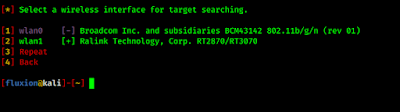 selecting wireless interface selecting wireless interface