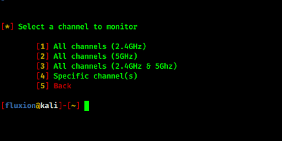 fluxion selecting a channel fluxion selecting a channel