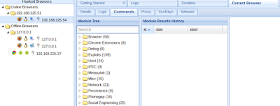 run command on hoked browsers on commands section run command on hoked browsers on commands section