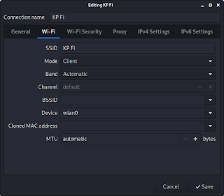 editing the network connection editing the network connection