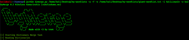 dymerge is running dymerge is running