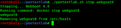 webgoat8 stopping webgoat8 stopping