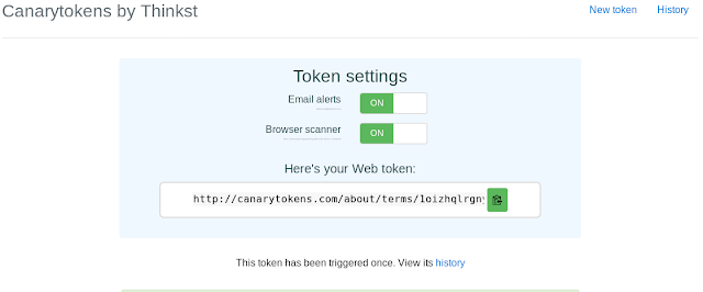 triggered canarytoken triggered canarytoken