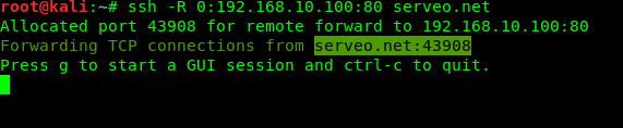 serveo random port serveo random port