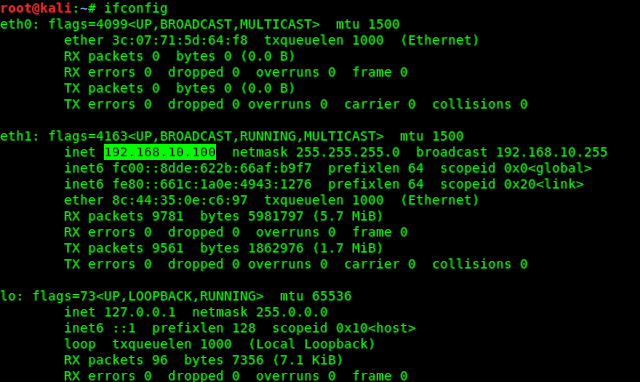 ifconfig ifconfig