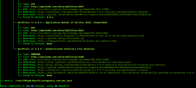 cmseek kali linux complete scan cmseek kali linux complete scan