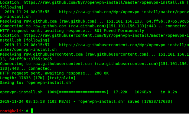 installing OpenVPN installation tool installing OpenVPN installation tool