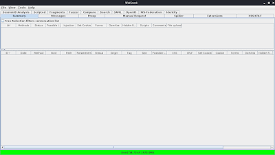 WebScarab main screen WebScarab main screen