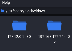 Blackwidow saved output Blackwidow saved output